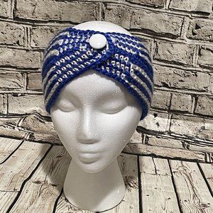 NWOT: HANDMADE Crochet Ear Warmer/ Headband w/ Button